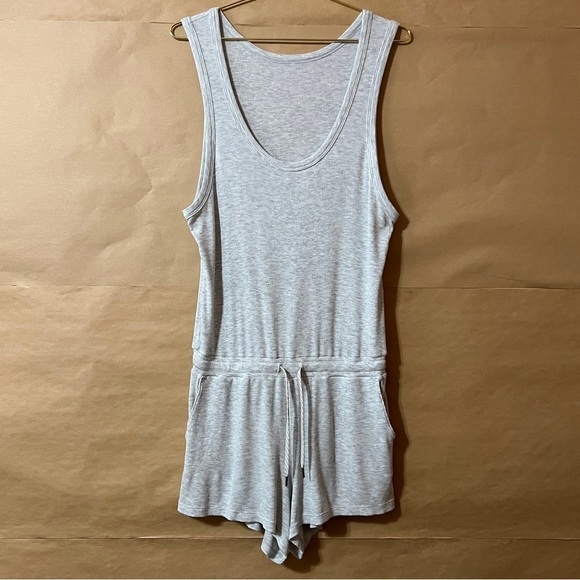 Vuori Light Gray Sleeveless Jumpsuit - Picture 1 of 13